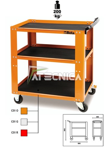 Carrello beta c51 - c51, colore