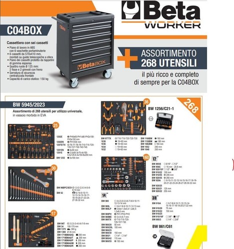 Carrello beta c04box - c04box, 268